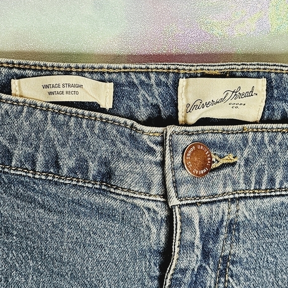 NWT Universal Thread Plus Size Vintage Straight Floral Jeans Size 24W - Picture 5 of 11